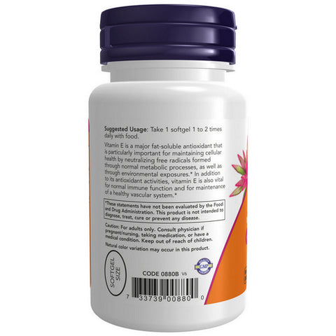Now Foods, E-200 MT, 100 Sgels