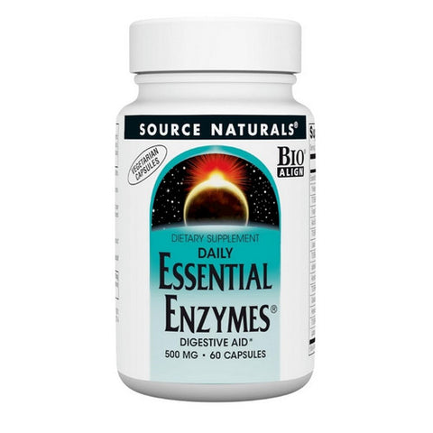 Source Naturals, Essential Enzymes, 500 mg, Vegetarian 60 VCaps