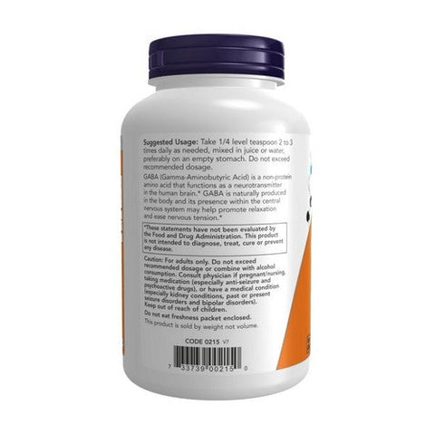 Now Foods, Gaba Powder, 6 Oz Now Foods