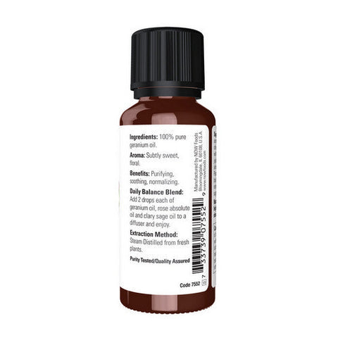 Now Foods, Geranium Oil, 1 Oz Now Foods