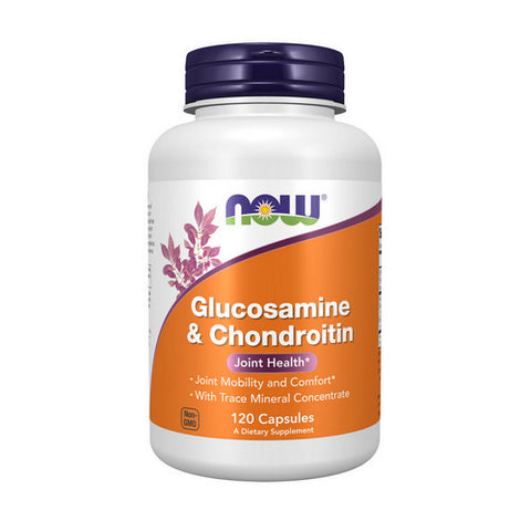 Now Foods, Glucosamine & Chondroitin with Trace Mineral Concentrate, 120 Veg Caps