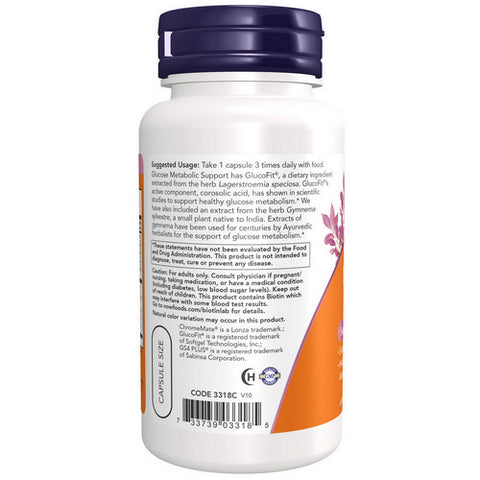 Now Foods, Glucose Metabolism Support, 90 Caps