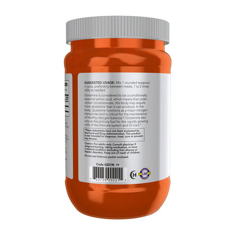 Now Foods, L-Glutamine Powder, POWDER, 1 Lb