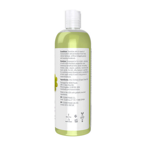 Now Foods, Grapeseed Oil, OIL, 16 Oz
