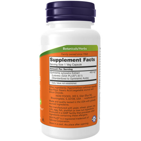 Now Foods, Gymnema Sylvestre, 400 mg, 90 Caps