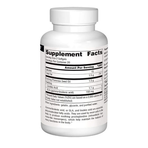 Source Naturals, Evening Primrose Oil, 500 mg, 60 Softgels