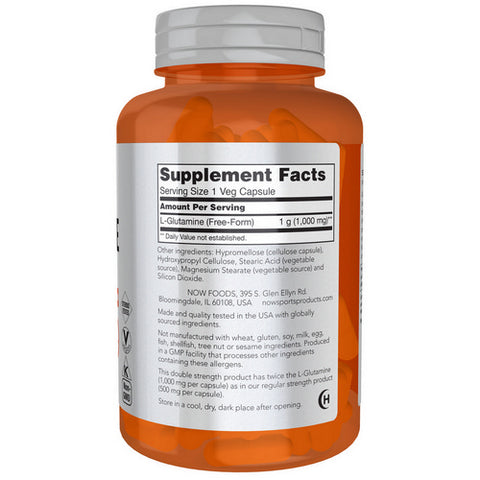 Now Foods, L-Glutamine, 1000 mg, 120 Caps