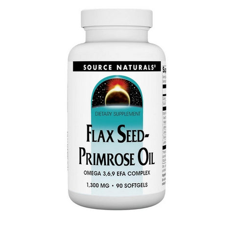 Source Naturals, Flaxseed-Primrose Oil, 1300 mg, 90 Softgels