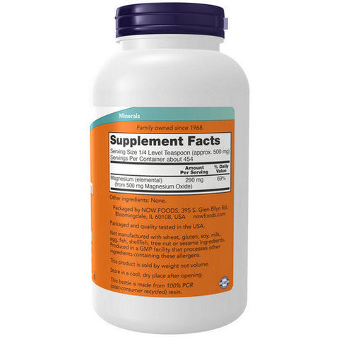 Now Foods, Magnesium Oxide Powder, 8 OZ Now Foods