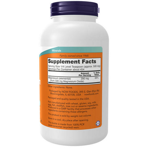 Now Foods, Magnesium Oxide Powder, 8 OZ