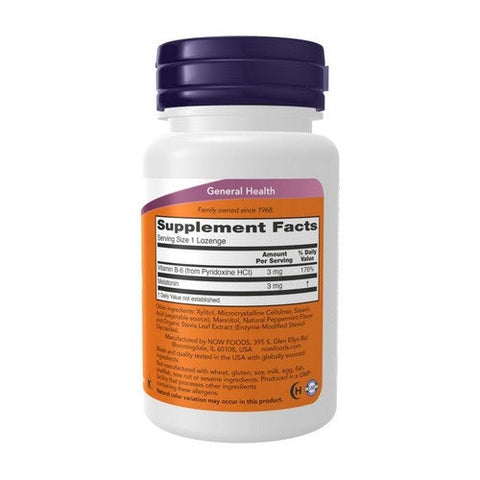 Now Foods, Melatonin, 3 mg, 90 Lozenges