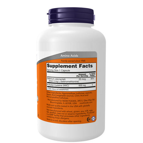 Now Foods, Nac-Acetyl Cysteine, 600 mg, 250 Caps