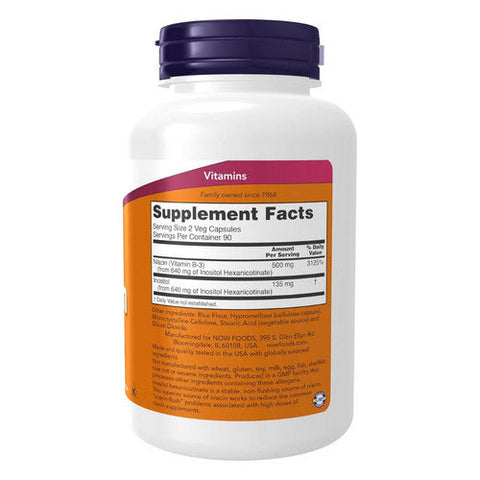 Now Foods, FlushNo ChangeFree Niacin, 250 Mg, 180 Caps Now Foods