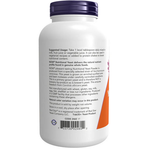 Now Foods, Nutritional Yeast Powder, 10 OZ