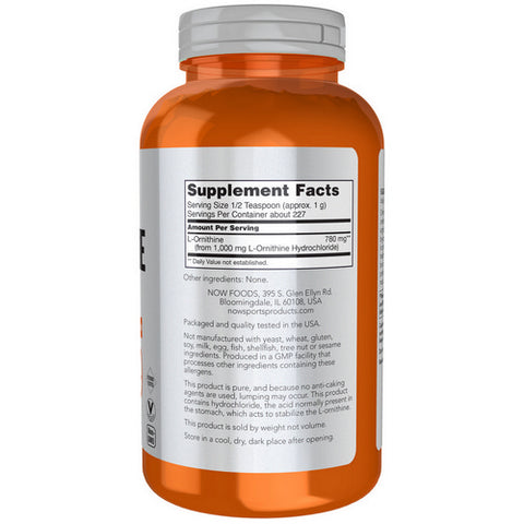 Now Foods, L- Ornithine Powder, 8 Oz