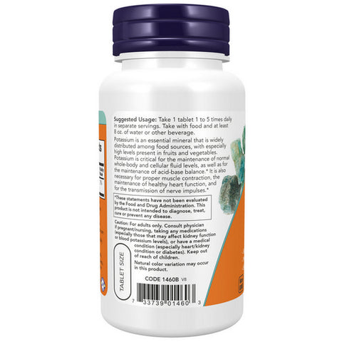 Now Foods, Potassium Gluconate, 99 mg, 100 Tabs
