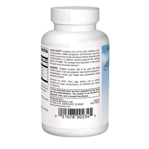 Source Naturals, Gaba Calm, Peppermint 60 Lozenges