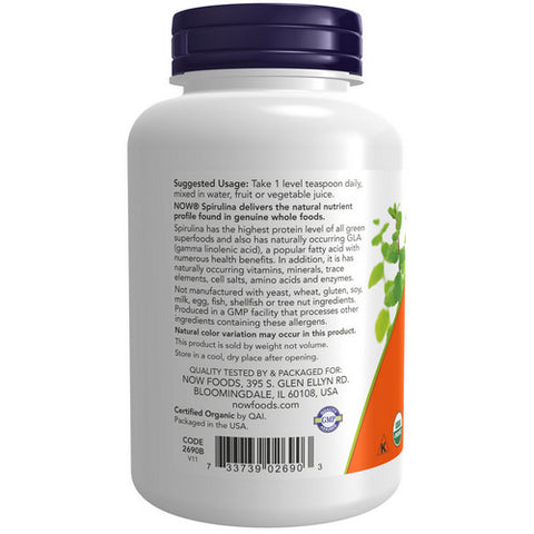 Now Foods, Spirulina Powder, 4 OZ