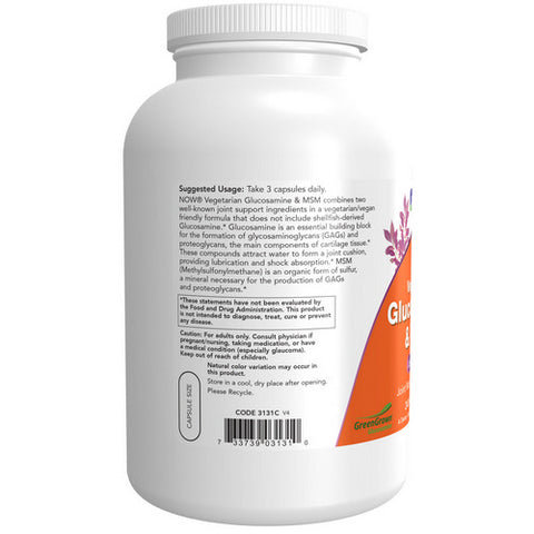 Now Foods, Glucosamine & MSM, 240 Veg Caps