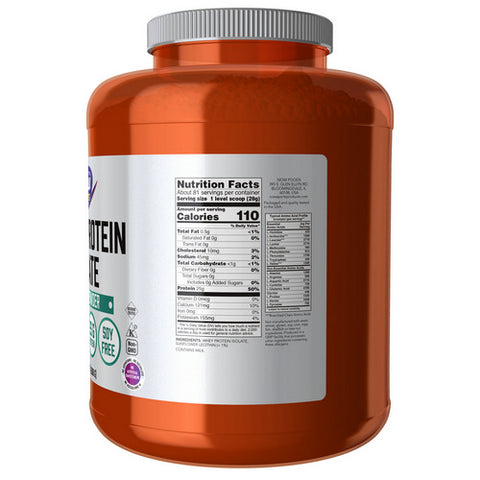 Now Foods, Whey Protein Isolate, Unflavored, 5 lbs
