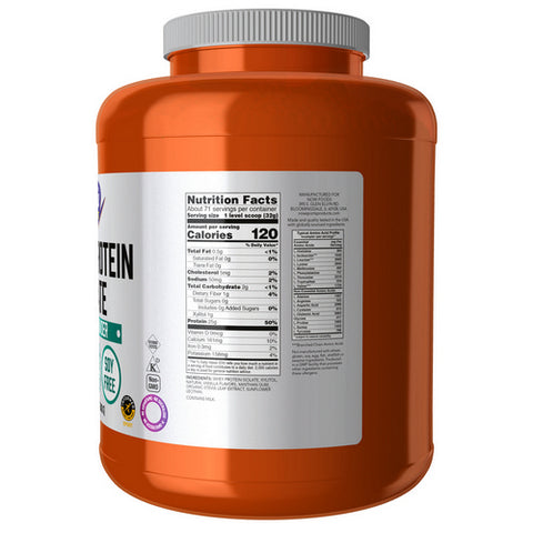 Now Foods, Whey Protein Isolate, Creamy Vanilla, 5 lbs