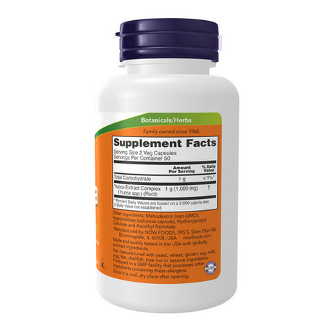 Now Foods, Yucca, 500 mg, 100 Caps