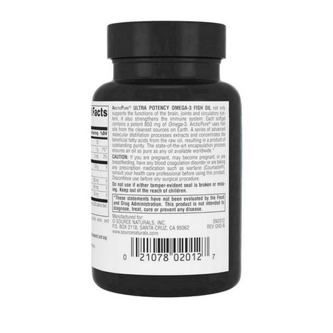 Source Naturals, Arcticpure, Ultra Potency 30 Softgels