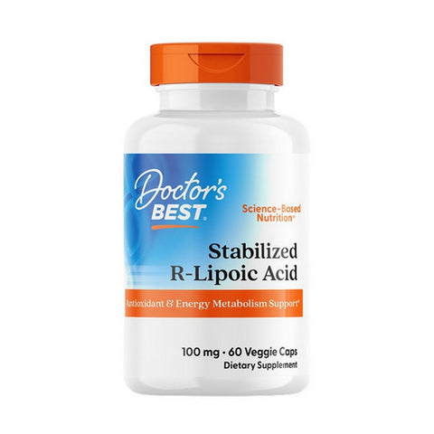 Doctors Best, Stabilised R-Lipoic Acid, 100 mg, 60 Veggie Caps