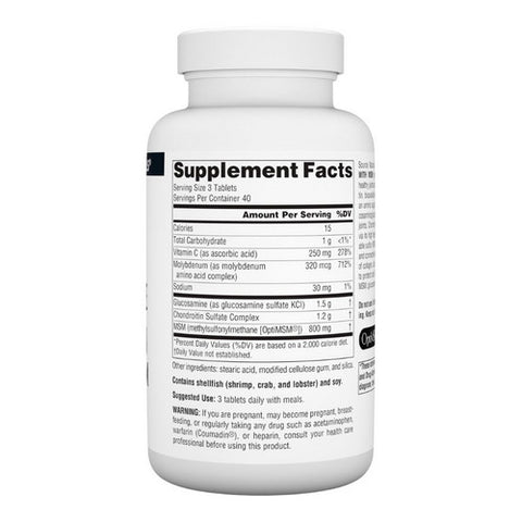Source Naturals, Glucosamine Chondroitin, Complex w/MSM 120 Tabs