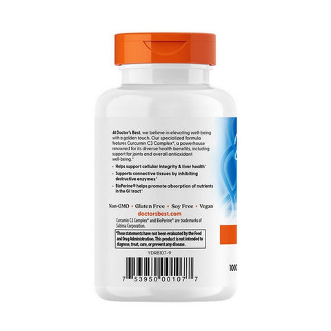 Doctors Best, High Absorption Curcumin, 120 Veggie Caps