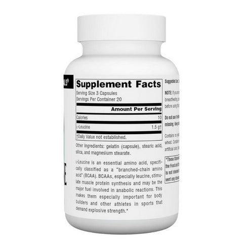 Source Naturals, L-Leucine, 60 Caps