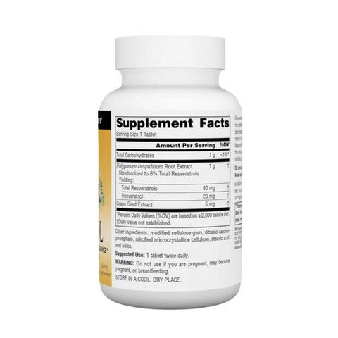 Source Naturals, Resveratrol, 80 mg, 60 Tabs Source Naturals