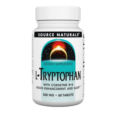Source Naturals, L-Tryptophan, 500 mg, 60 Tabs