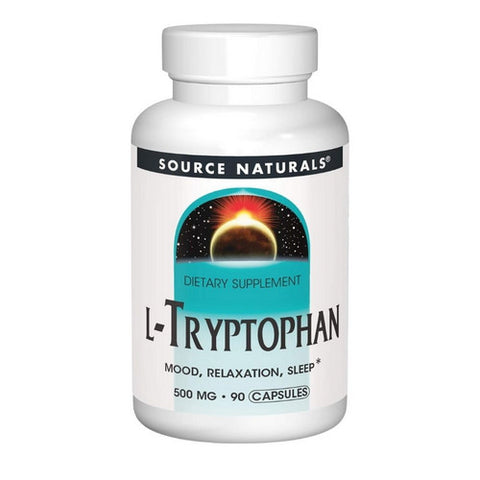 Source Naturals, L-Tryptophan, 500 MG, 90 Caps