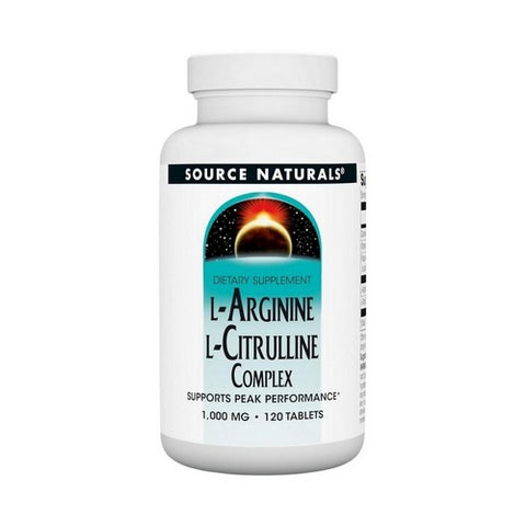 Source Naturals, L-Arginine L-Citrulline Complex, 120 Tabs