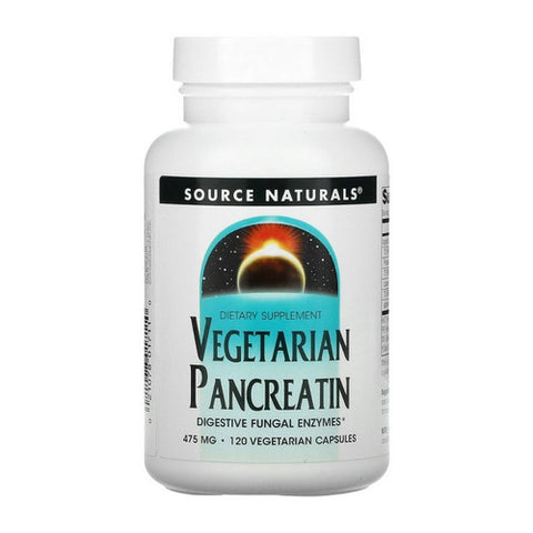 Source Naturals, Vegetarian Pancreatin, 475 mg, 120 Caps