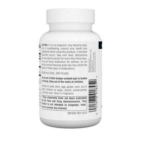 Source Naturals, Green Tea, 500 mg, Extract 60 Tabs
