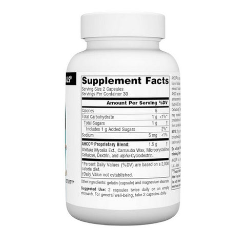 Source Naturals, Ahcc, 750 mg, 60 Caps