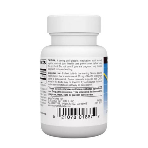 Source Naturals, Policosanol, 20 mg, 60 Tabs