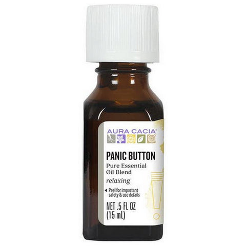 Aura Cacia, Essential Solutions Oil, Panic Button 0.5 Oz
