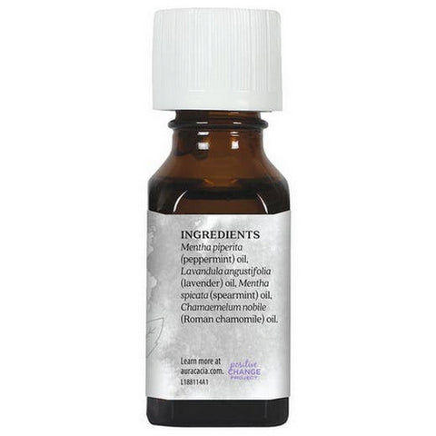 Aura Cacia, Pure Aromatherapy Oil Gray Matter Batter Peppermint And Roman Chamomile, 0.5 Oz