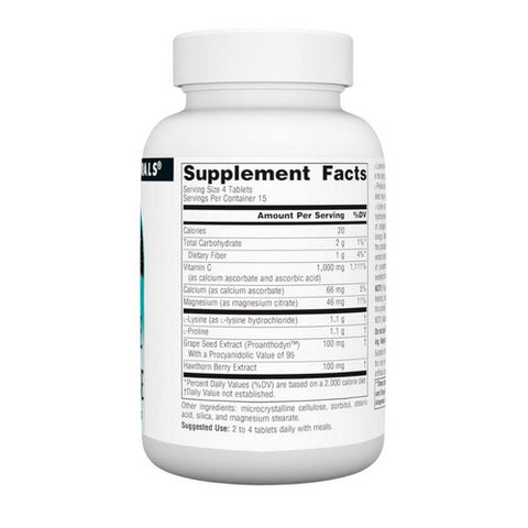 Source Naturals, Proline And Lysine, 275 mg, 60 Tabs