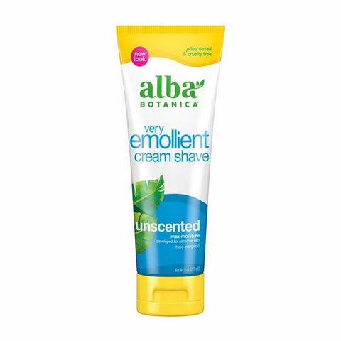Alba Botanica, Moisturizing Cream Shave, Unscented 8 Fl Oz