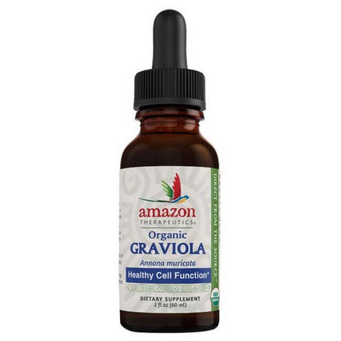 Amazon Therapeutic Laboratories, Graviola Tincture Organic, Certified Organic 2 Fl Oz
