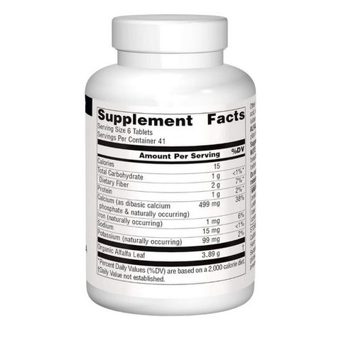 Source Naturals, Alfalfa, 648 Mg, 250 Tabs