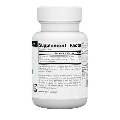 Source Naturals, Pantothenic Acid, 100 mg, 100 Tabs