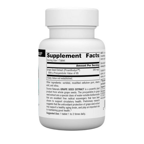 Source Naturals, Proanthodyn, 200 MG, 60 Tabs