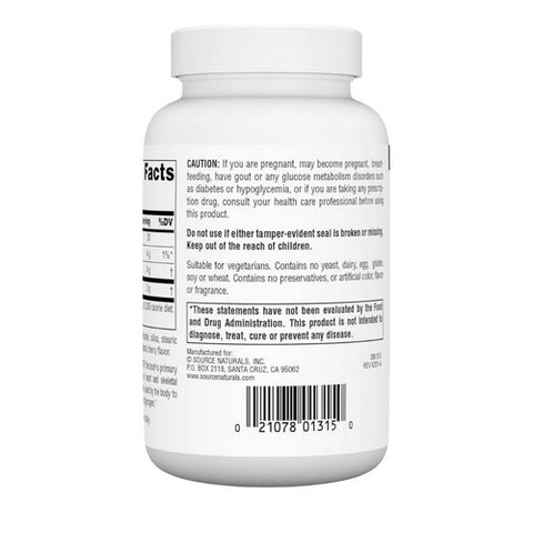 Source Naturals, D-Ribose, 1000 mg, 60 Tabs