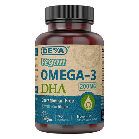 Deva Vegan Vitamins, Omega-3 DHA, 90 SGEL
