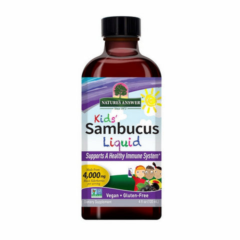 Nature's Answer, Kid's Sambucus Liquid, 4000 Mg, 4 Oz Nature's Answer